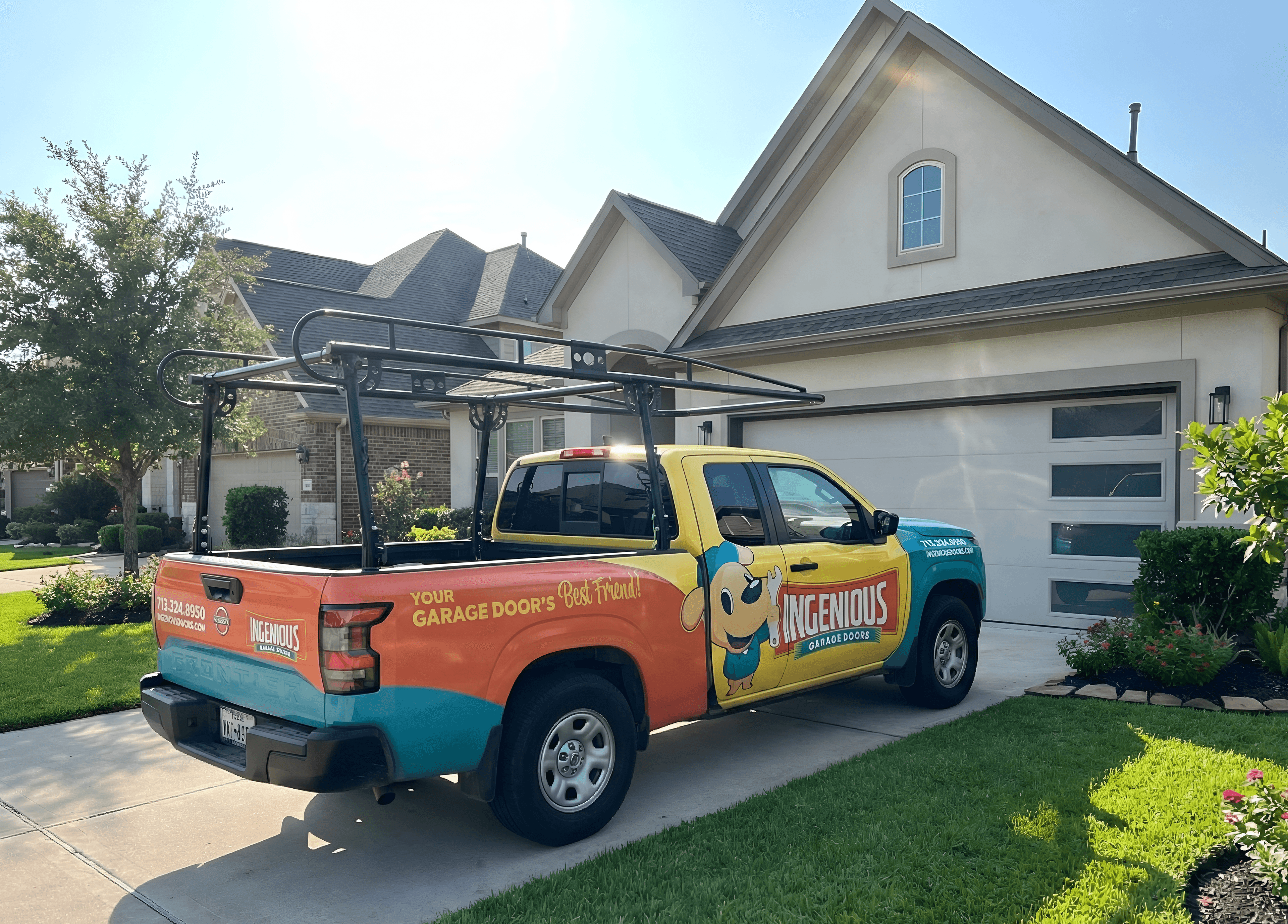 Ingenious Garage Door Services service truck