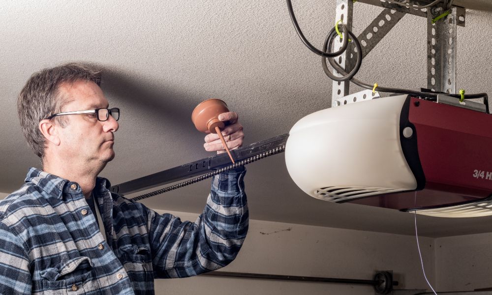 Lubricant garage door